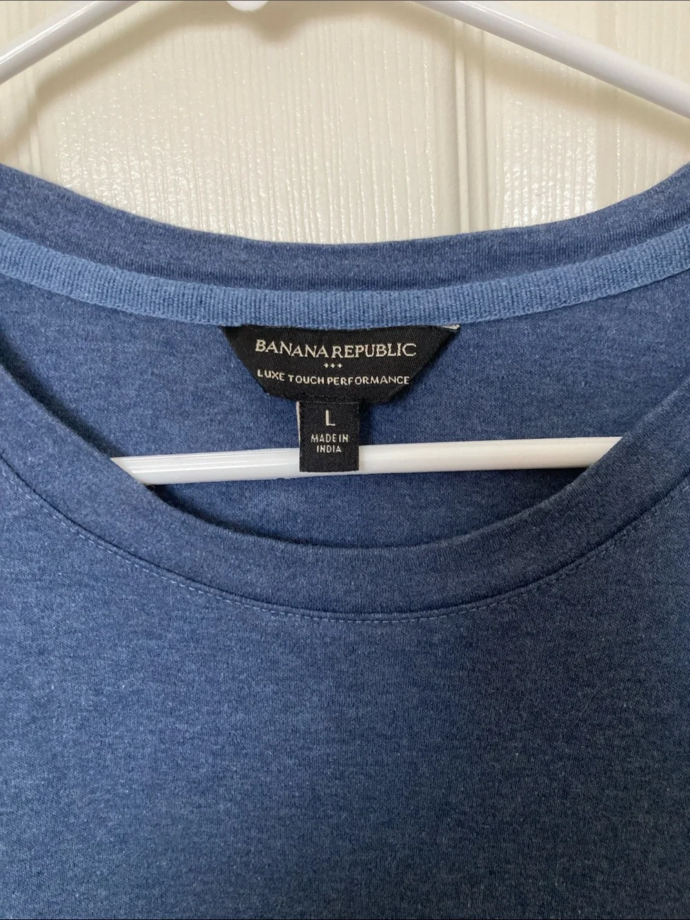 Banana Republic Men’s Short Sleeve Crew Tee - Blue Heather